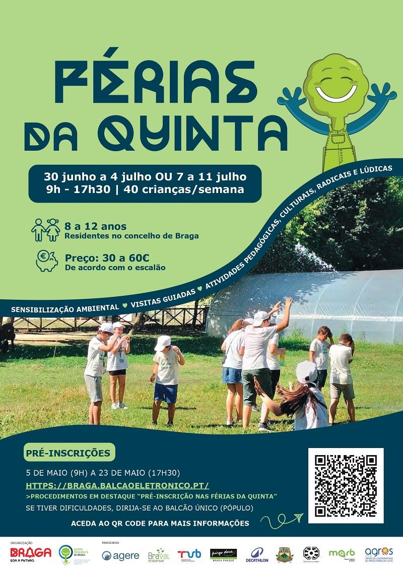  “Férias da Quinta” regressa com novas experiências ambientais e culturais para crianças de Braga