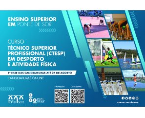 Curso Técnico Superior Profissional | CTeSP em Desporto e Atividade Física