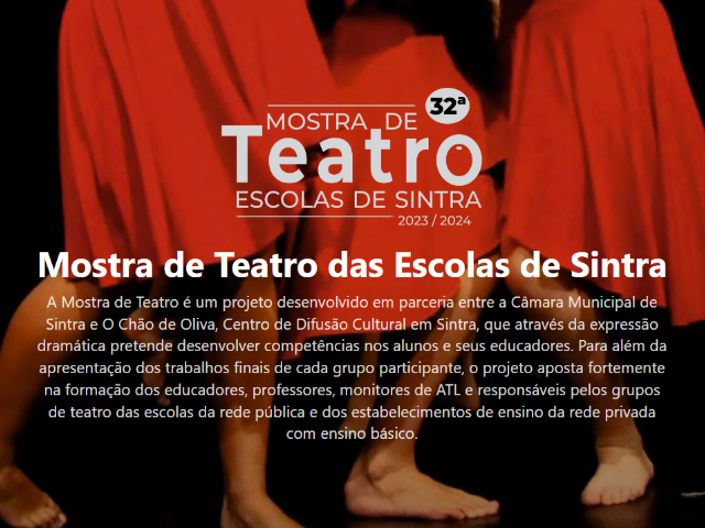 Apresentação pública da 32.ª Mostra de Teatro das Escolas de Sintra