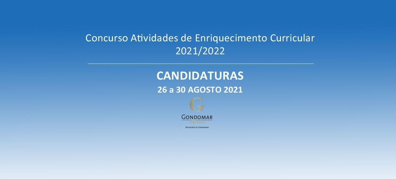 CANDIDATURAS DE 26 A 30 DE AGOSTO DE 2021