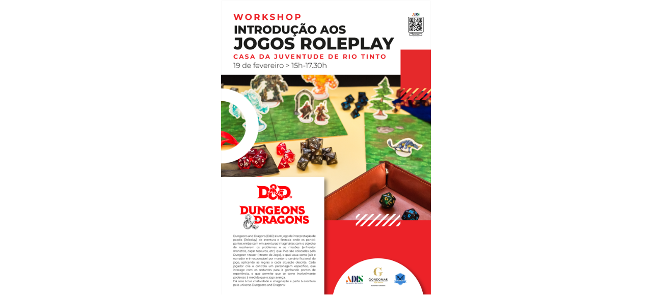 Workshop: Introdução aos Jogos Roleplay | 19 fevereiro - 15:00 às 17:30