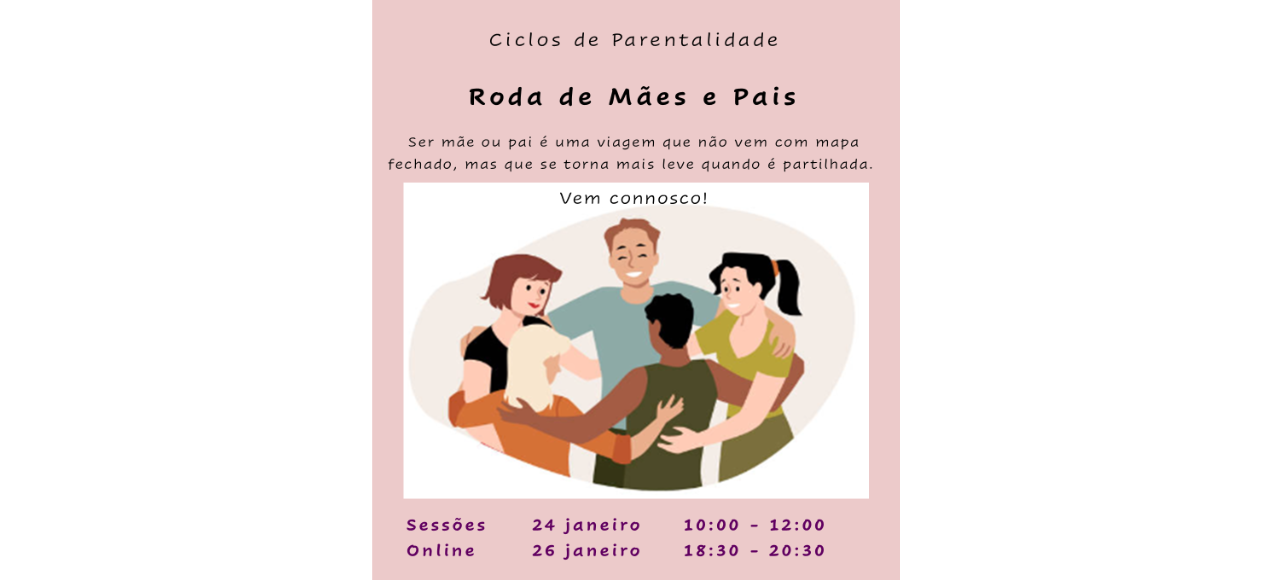 Ciclos de Parentalidade – Roda de mães e de pais – janeiro 2026