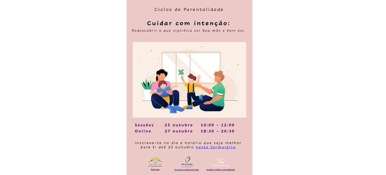 Ciclos de parentalidade: sessão online 25 | 27 outubro