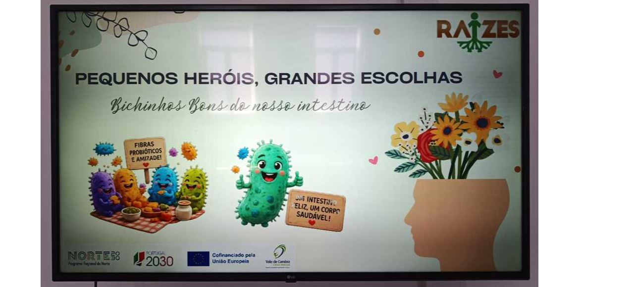 Ação: "Pequenos Heróis, Grandes Escolhas: Os Bichinhos Bons do Nosso Intestino"
