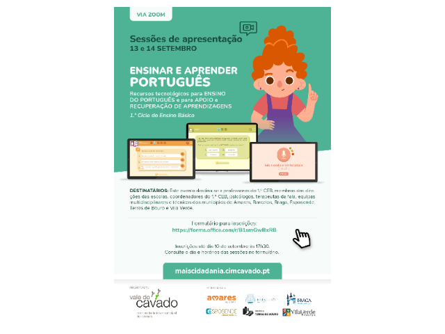 Sessões Online de Apresentação da Ferramenta Ensinar e Aprender Português e +Cidadania
